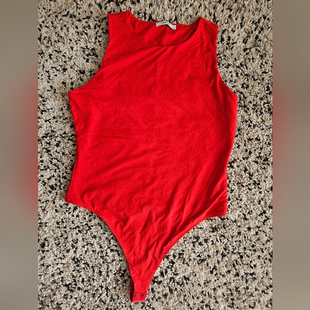 Ricki's Bright Red Sleeveless Bodysuit